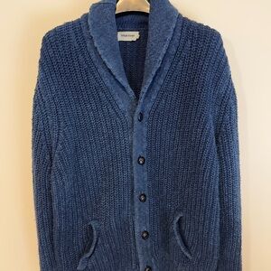 Taylor Stitch Blue Cardigan Sweater